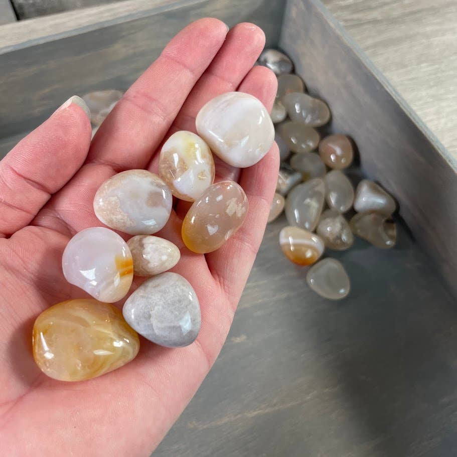 Tumbled Flower Agate