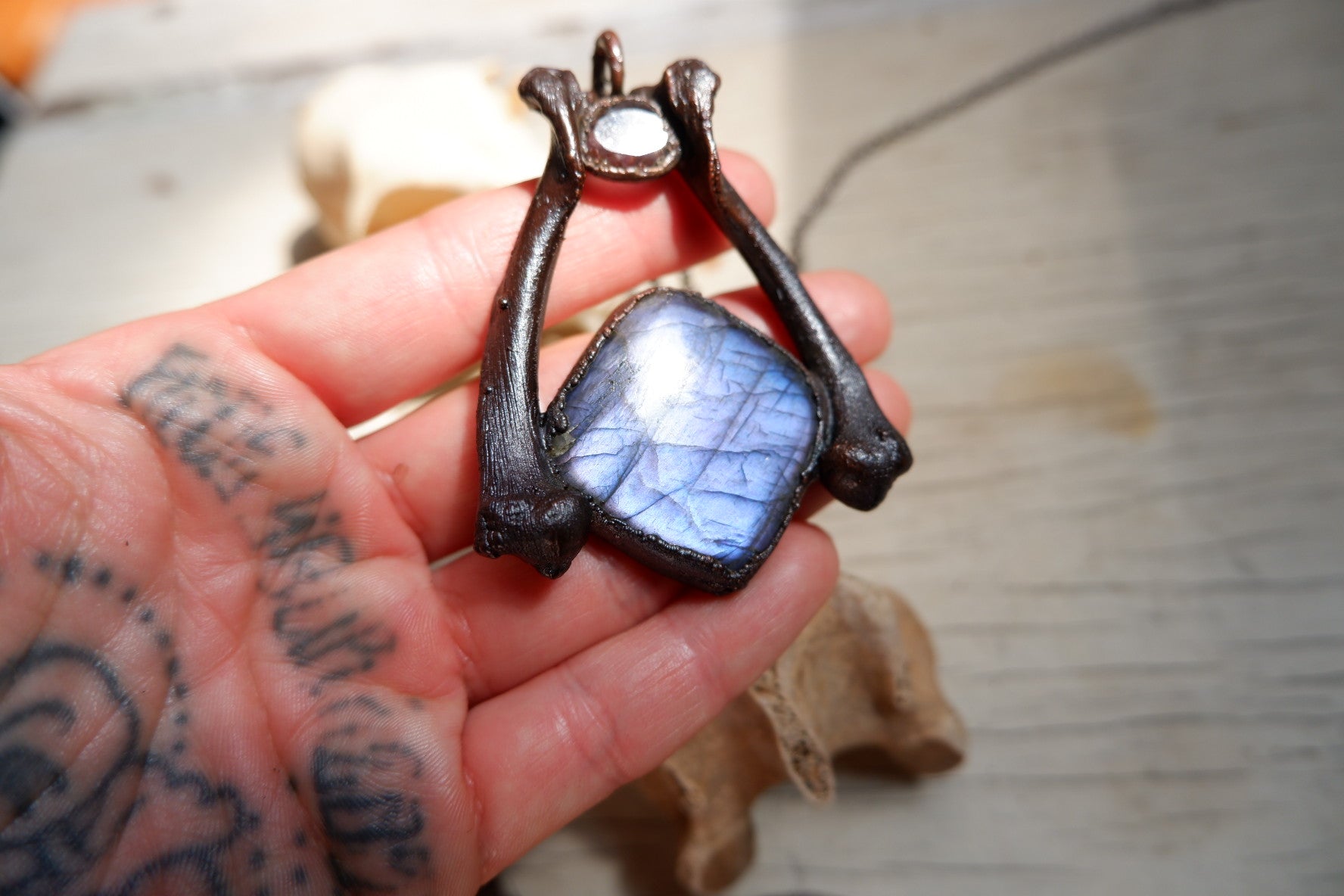 Purple Labradorite Pendant