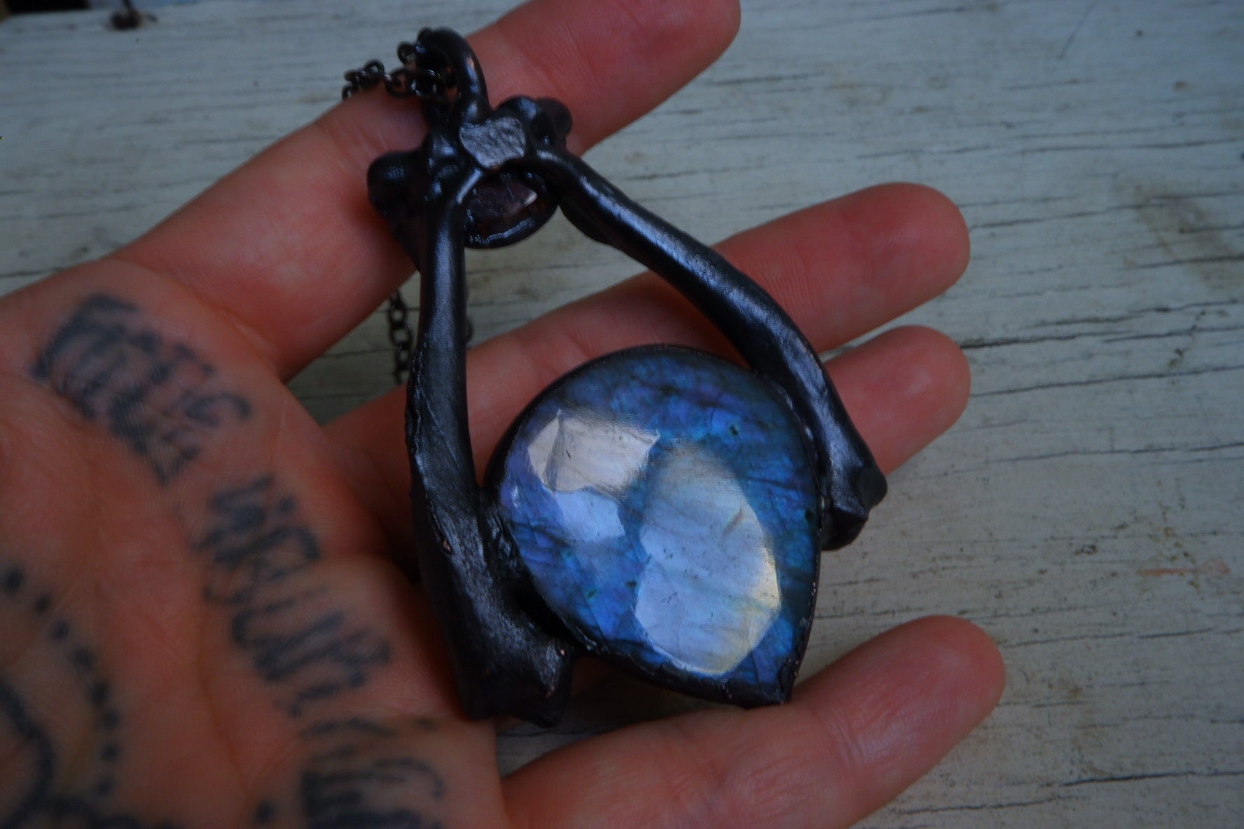 Purple Labradorite Pendant