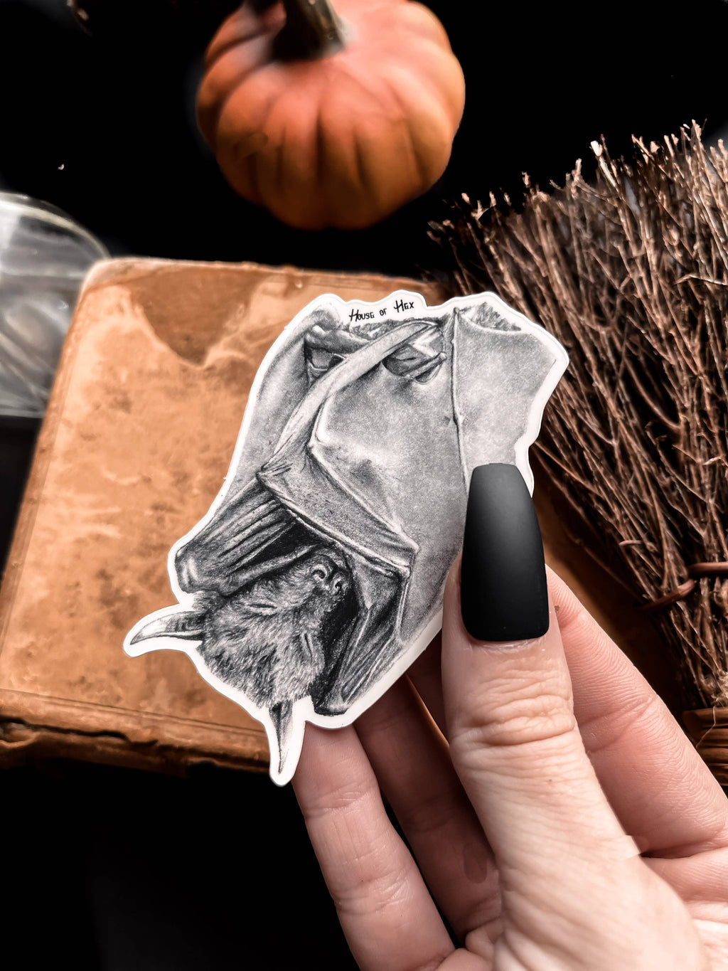 Bat Sticker | dark decor | spooky | Halloween | witchy