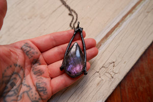 Purple Labradorite Pendant