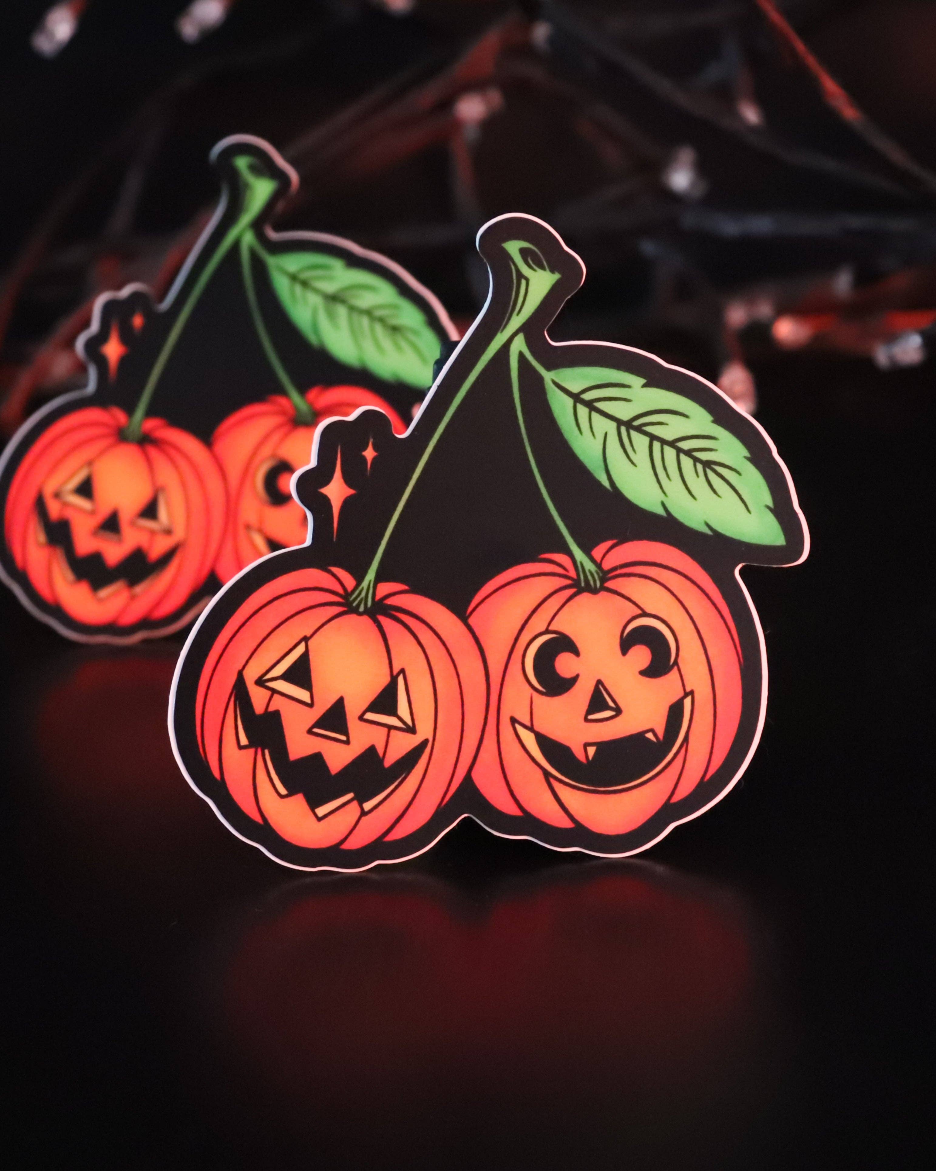 Jack-O-Cherries Sticker