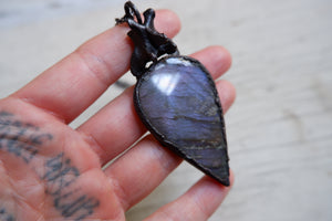 Purple Labradorite Pendant