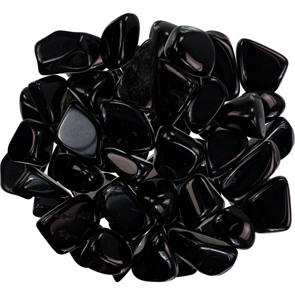 Tumbled Stone Black Obsidian