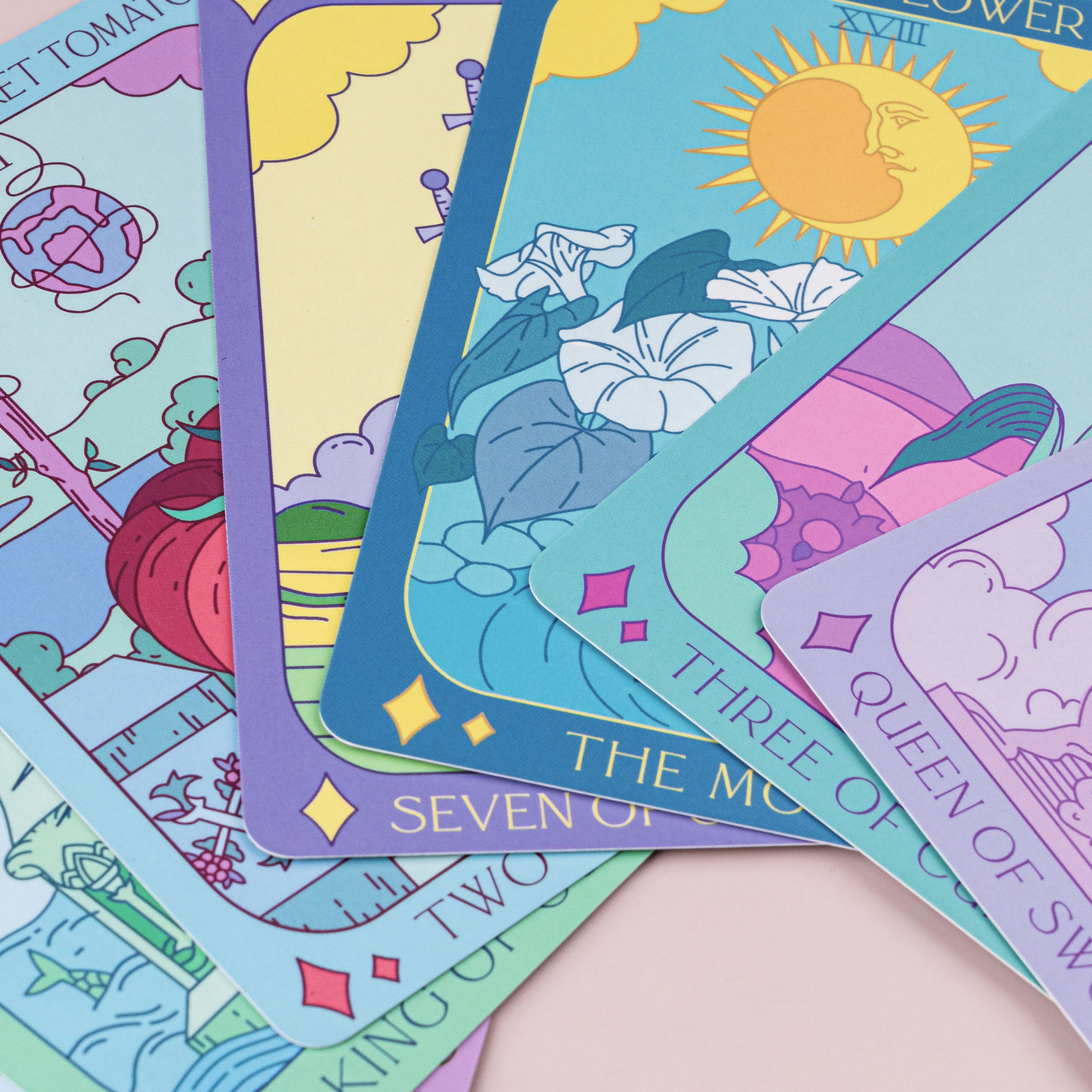 Botanical Tarot Deck + Guidebook by: Sow the Magic