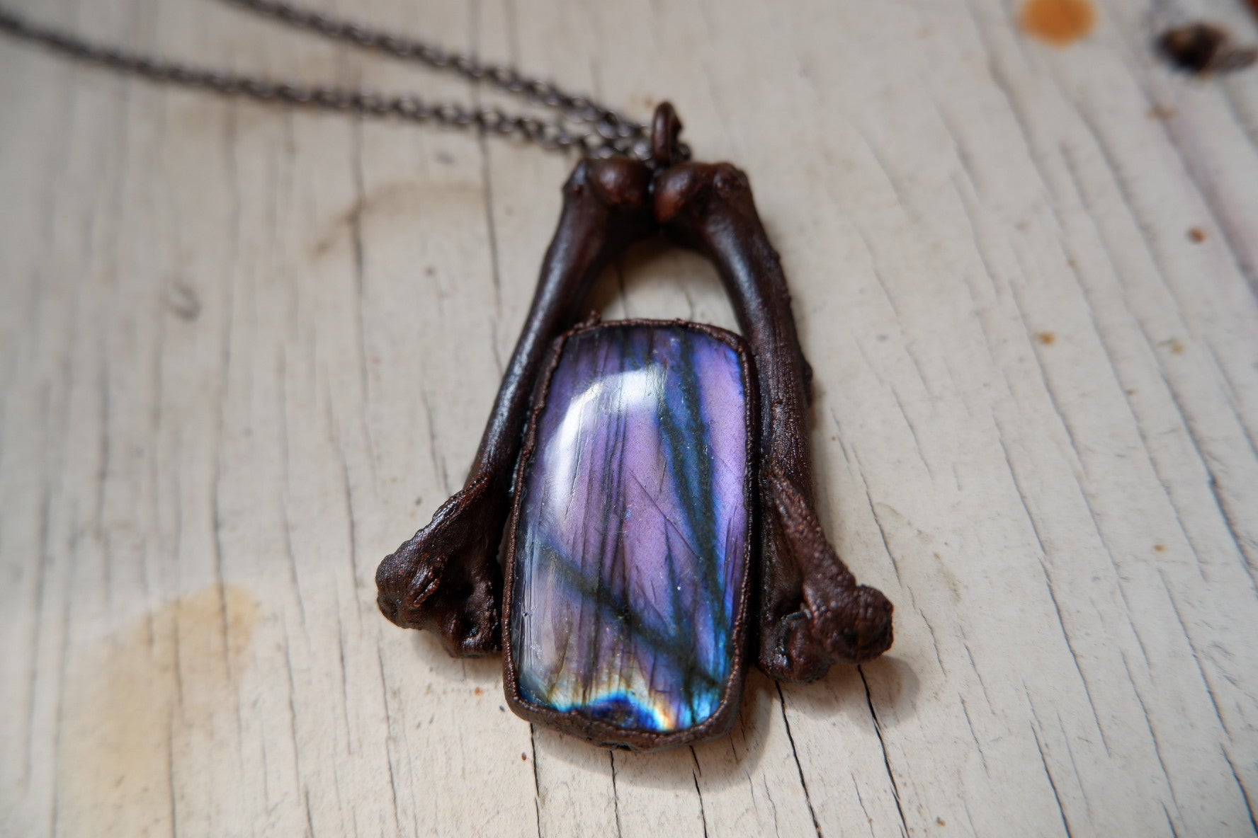 Purple Labradorite Pendant