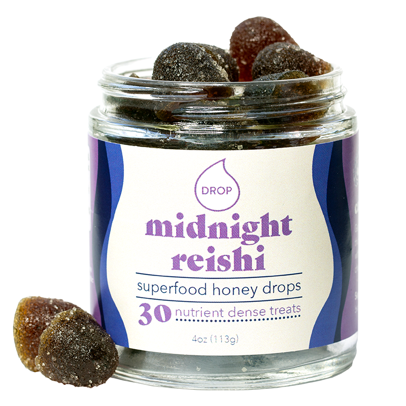Midnight Reishi | Mushroom Honey Gummy | Sleep & Relaxation: 5 Count Pouch (Grab & Go Sample)