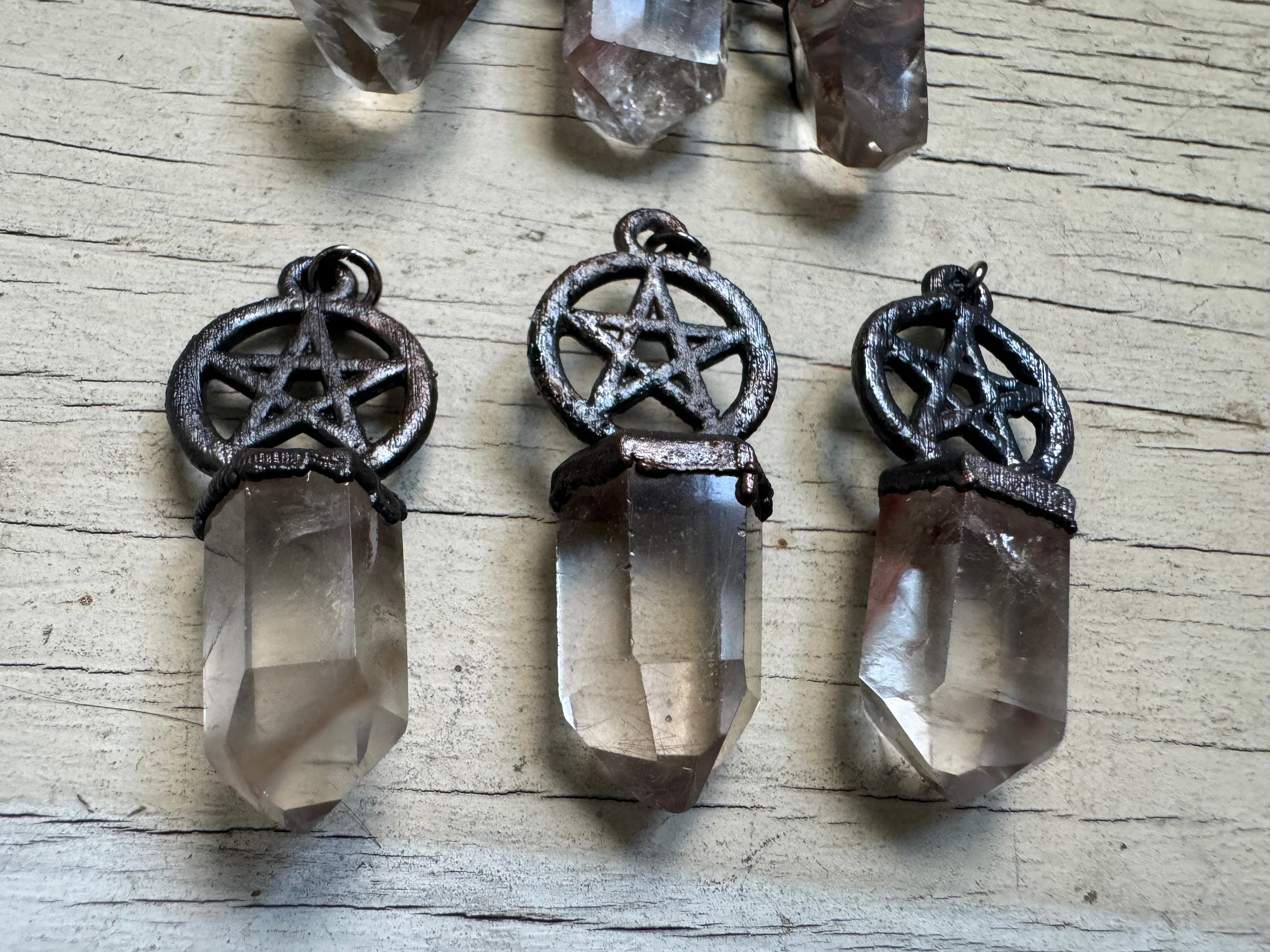 Ambofile Quartz Pentacle Pendant