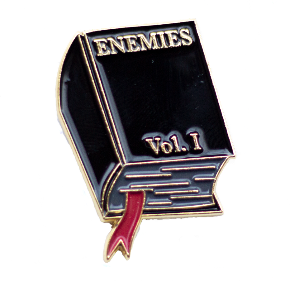 BOOK OF ENEMIES PIN