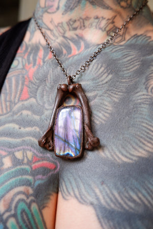 Purple Labradorite Pendant