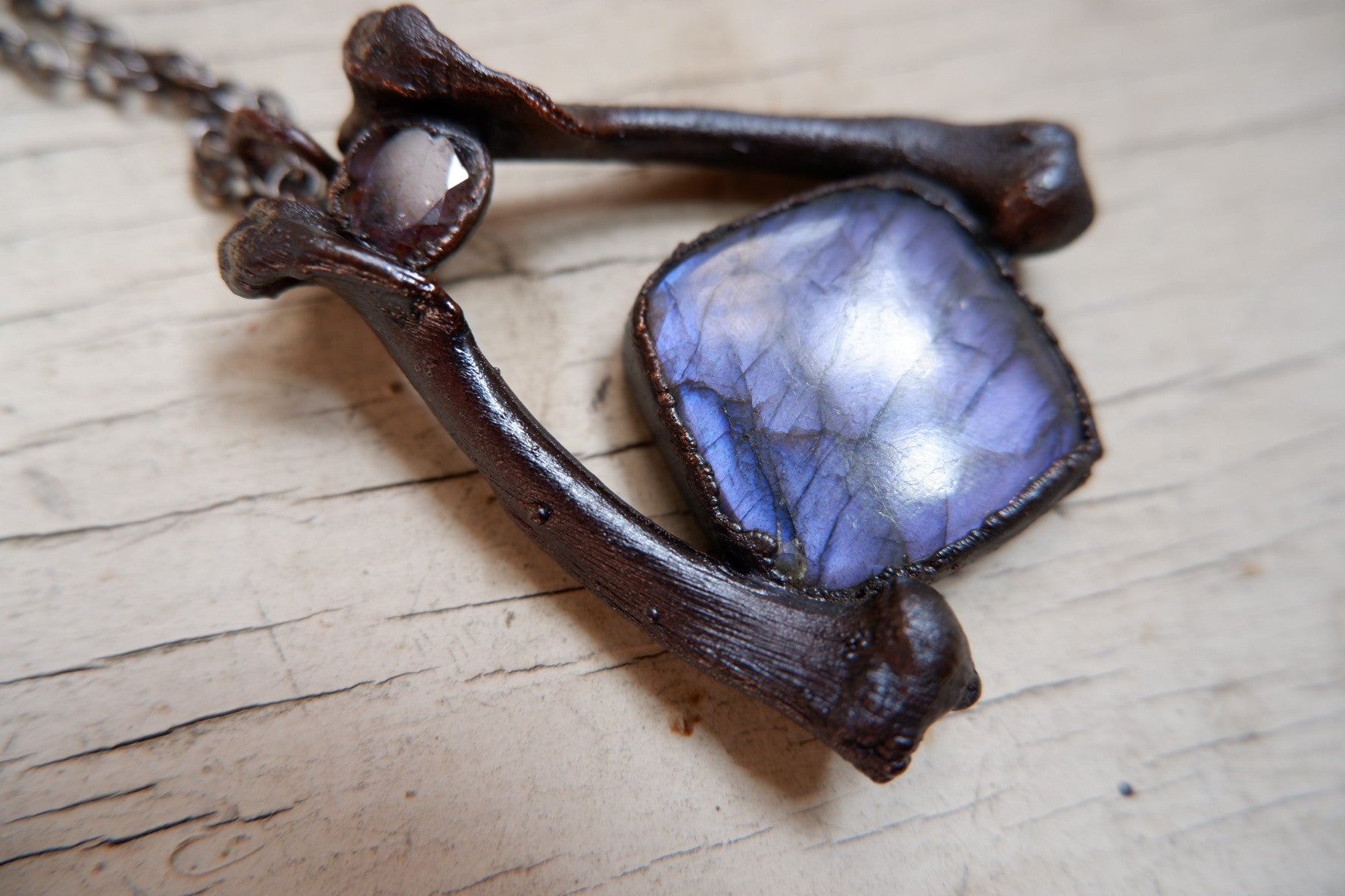 Purple Labradorite Pendant