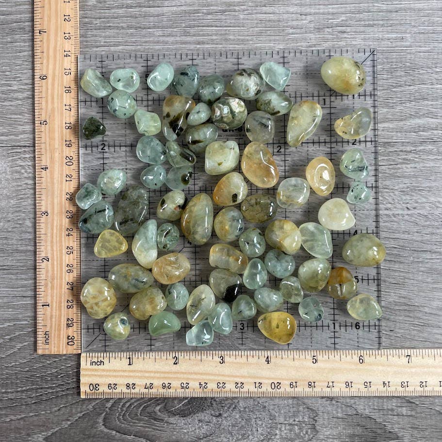 Tumbled Prehnite Golden