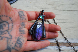 Purple Labradorite Pendant