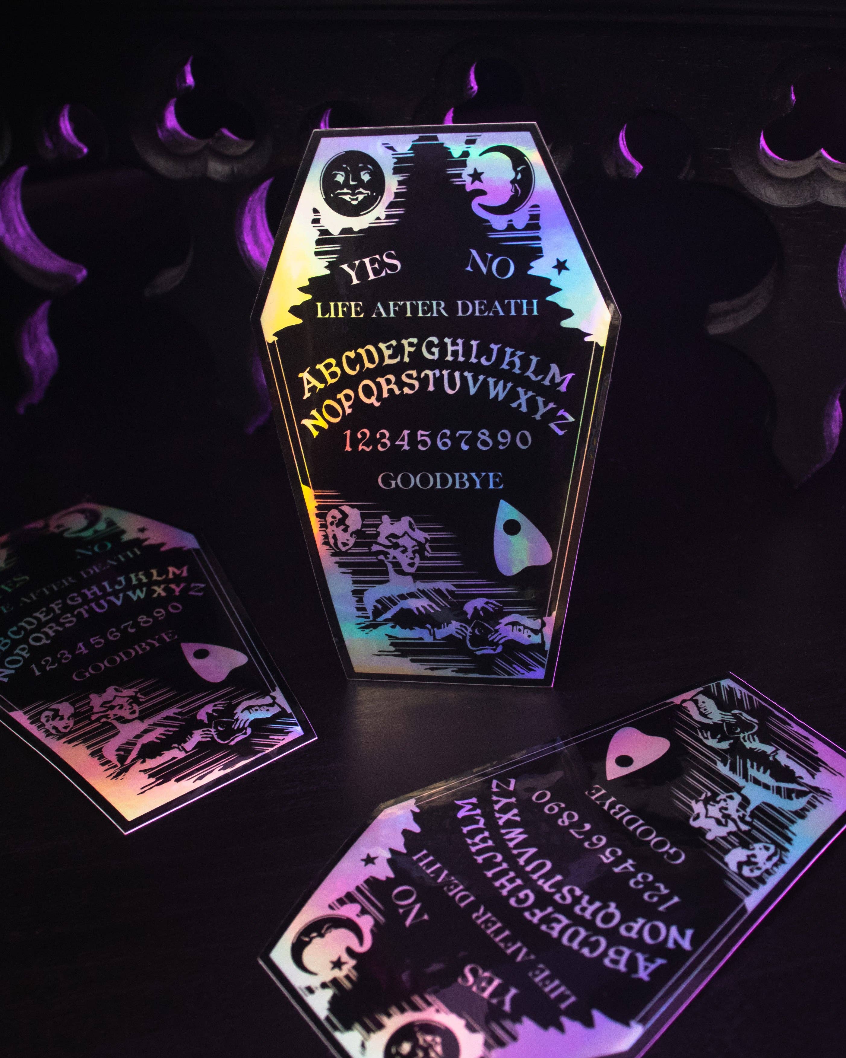 Coffin Ouija Sticker