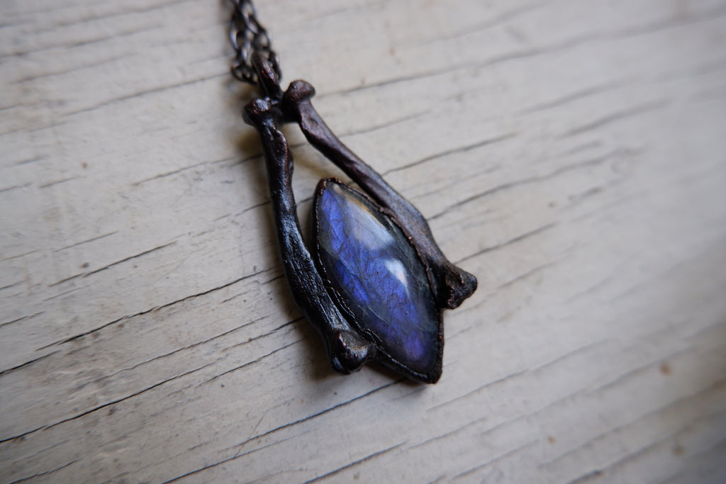 Purple Labradorite Pendant