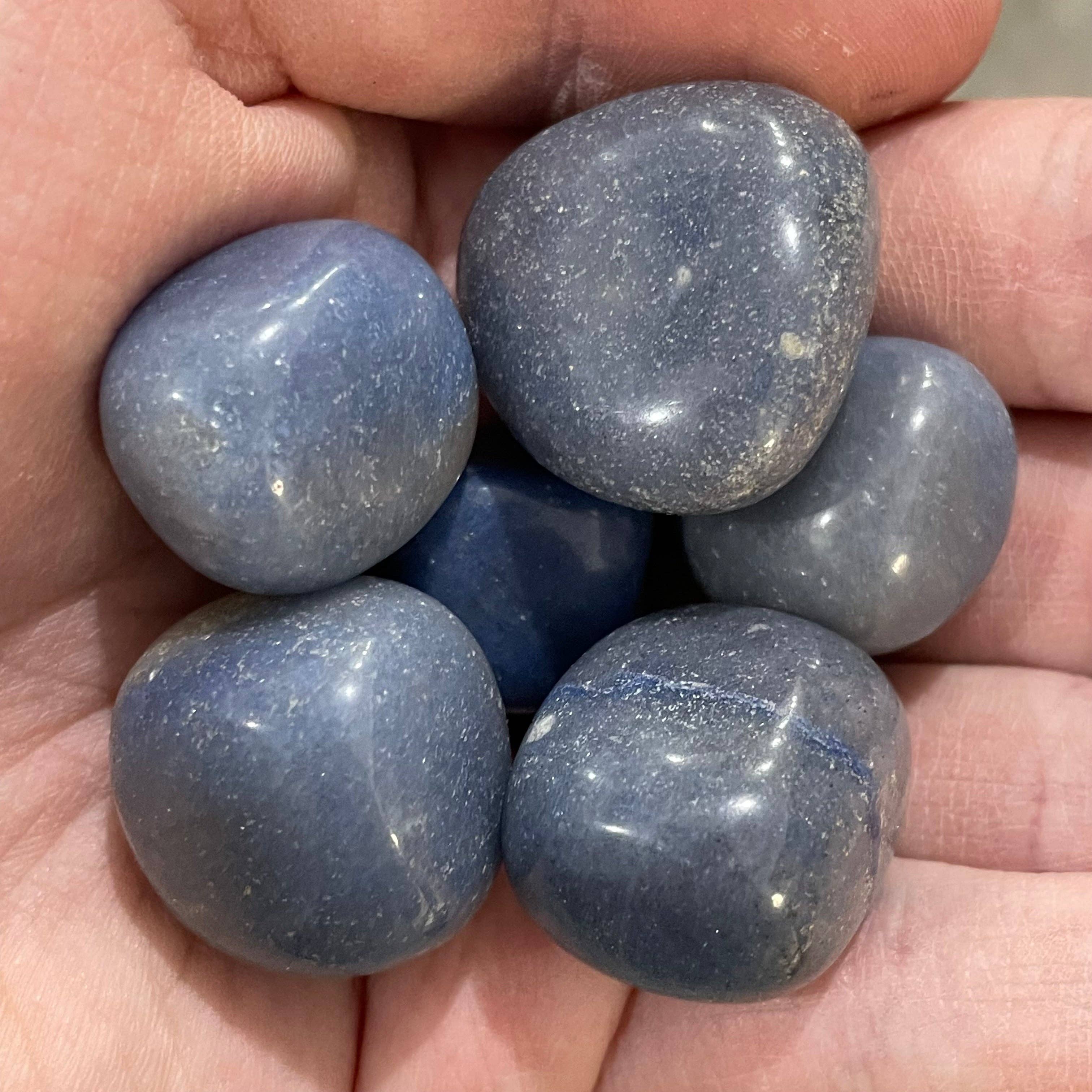 Tumbled Blue Quartz
