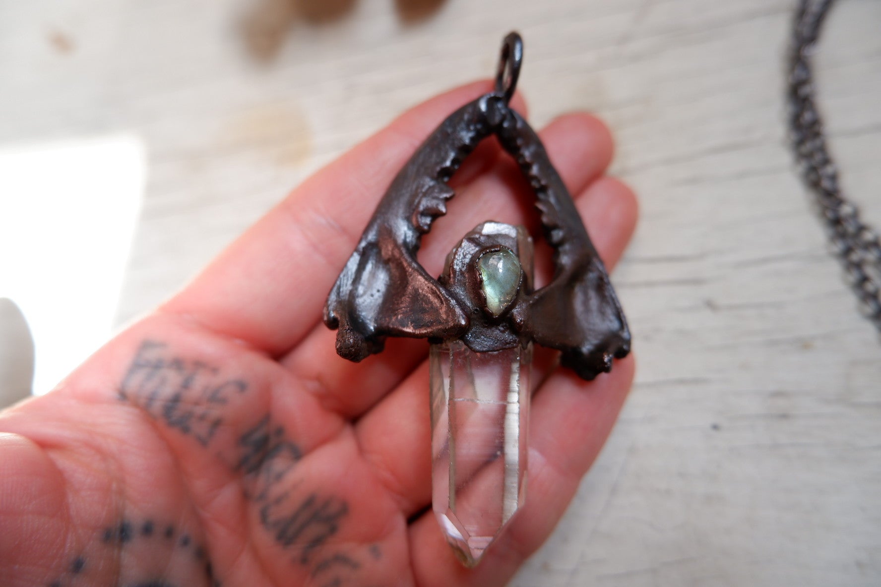 Skunk Jaw Pendant