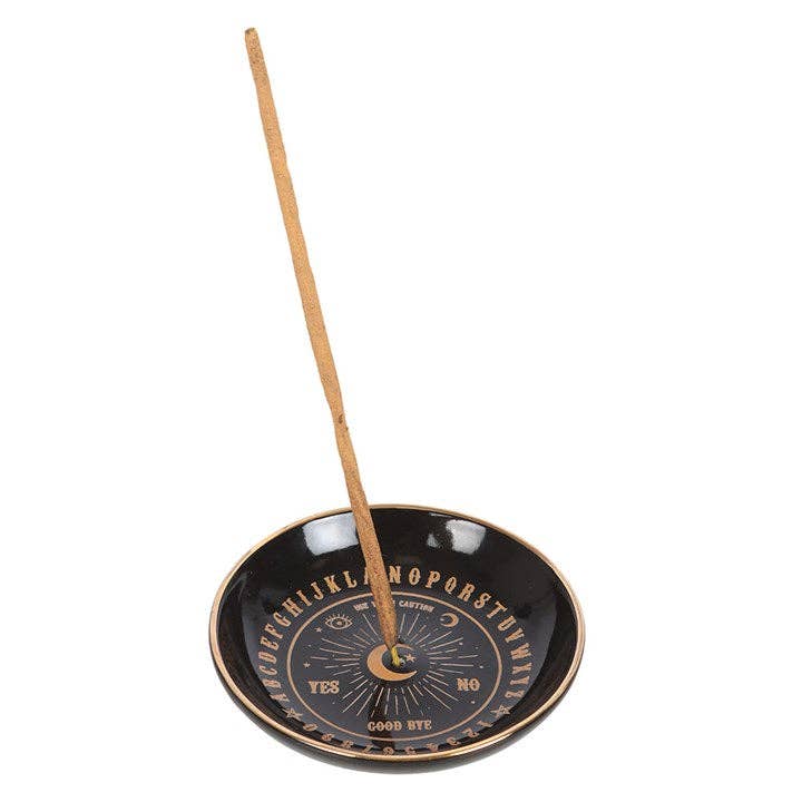 Black Talking Board Incense Holder Plate