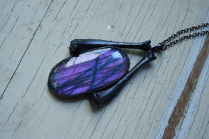 Purple Labradorite Pendant