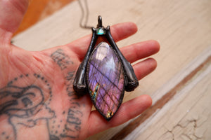 Purple Labradorite Pendant