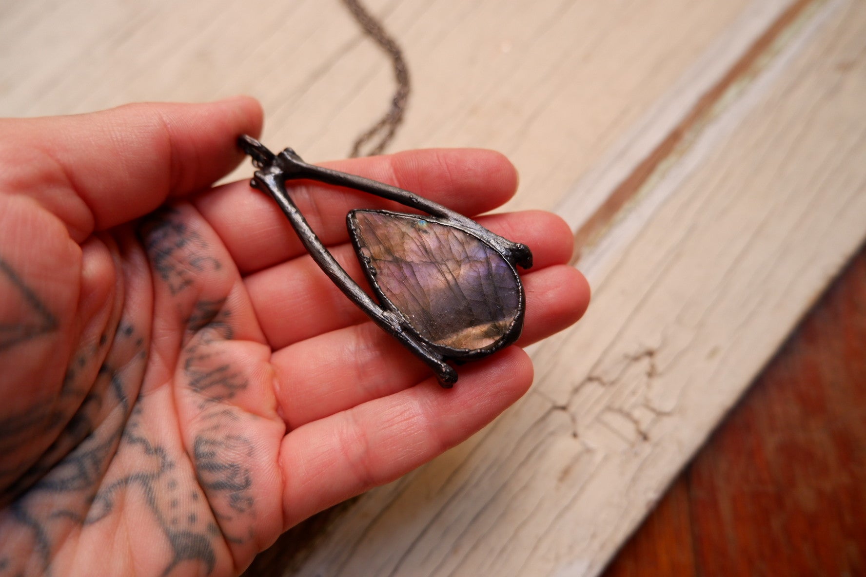 Purple Labradorite Pendant