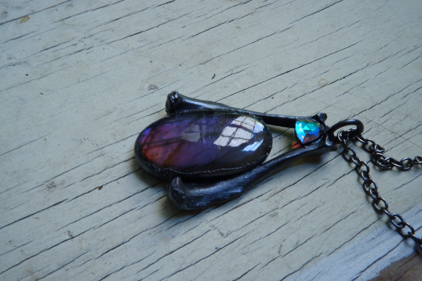 Purple Labradorite Pendant