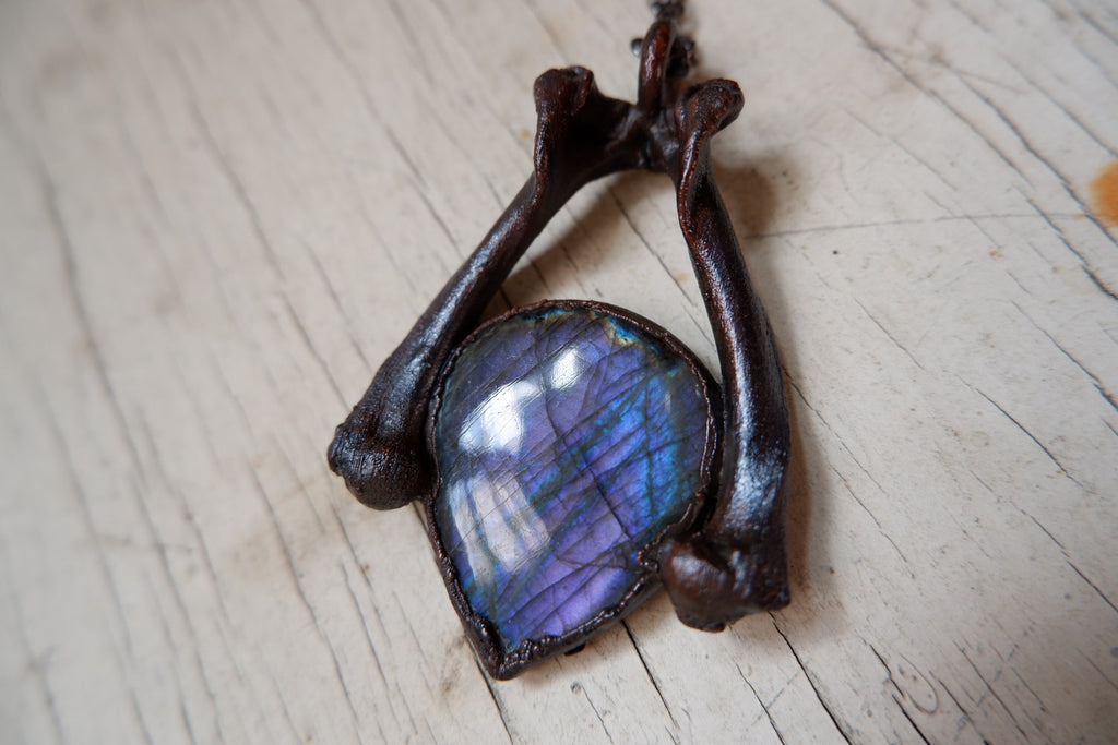 Purple Labradorite Pendant