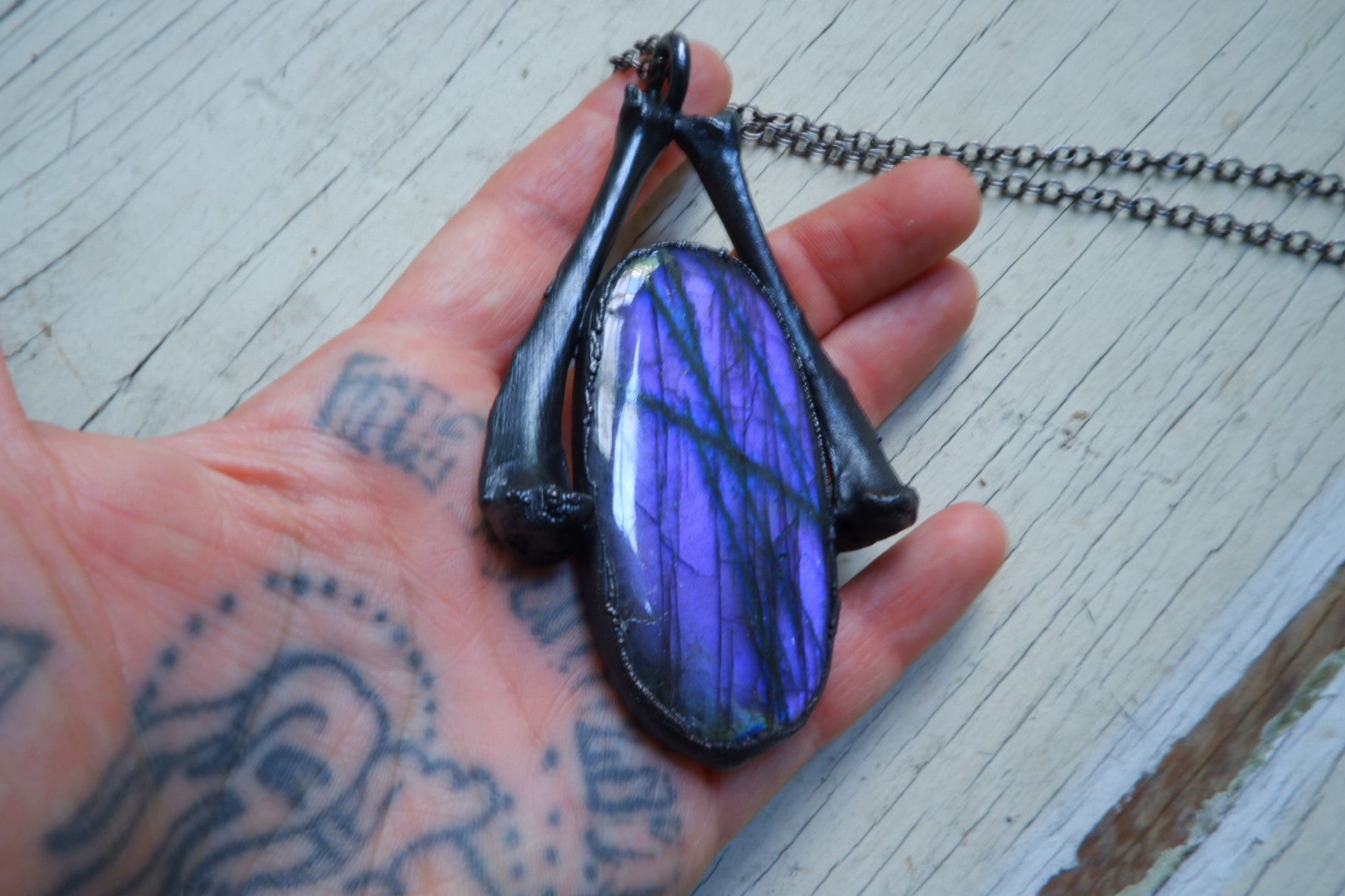 Purple Labradorite Pendant