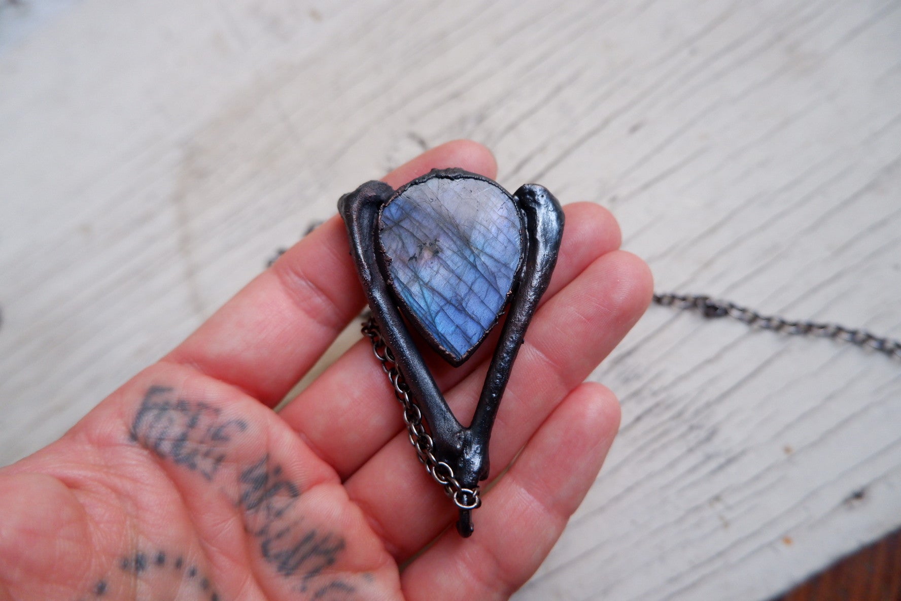 Purple Labradorite Pendant