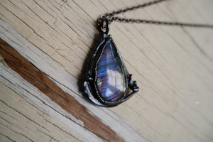 Purple Labradorite Pendant