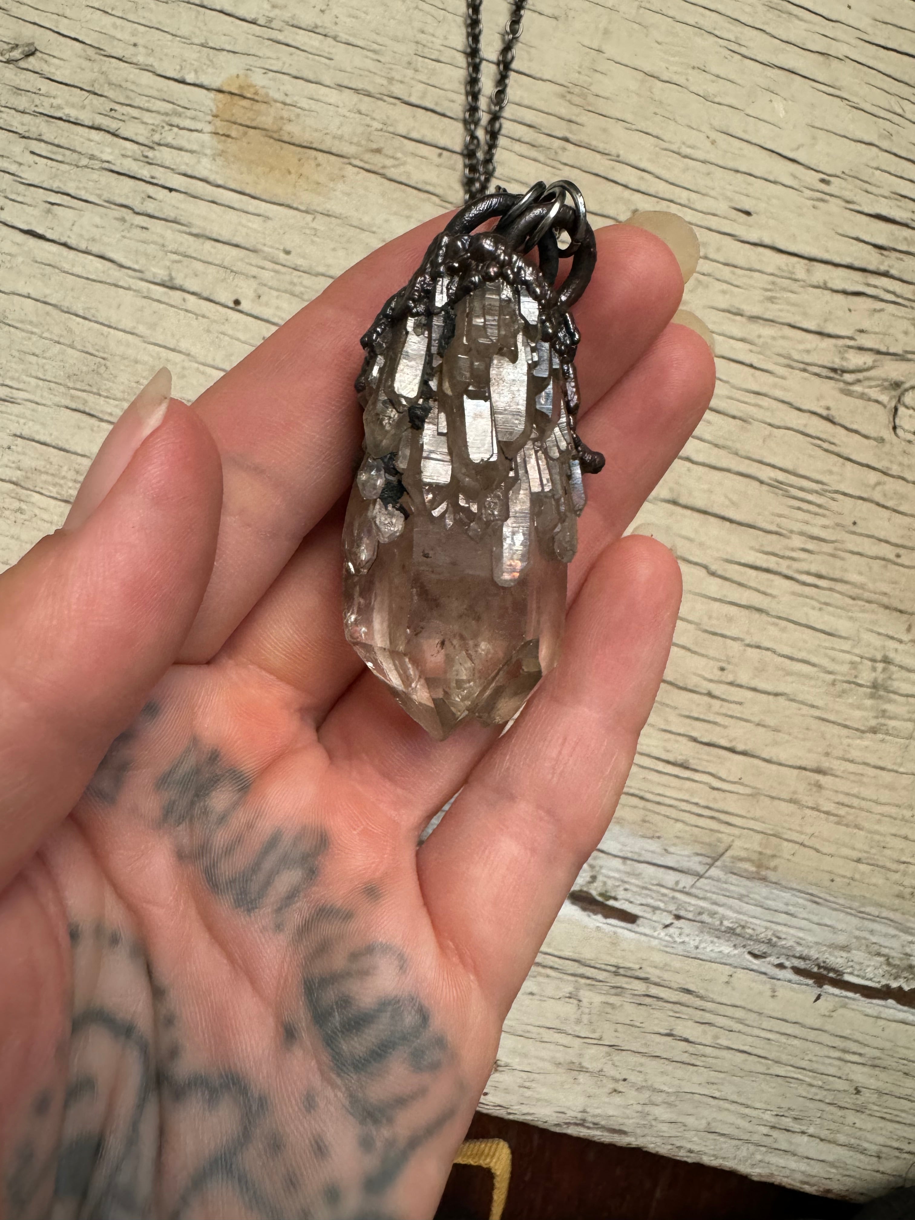 Natural Citrine Candle Quartz Pendant