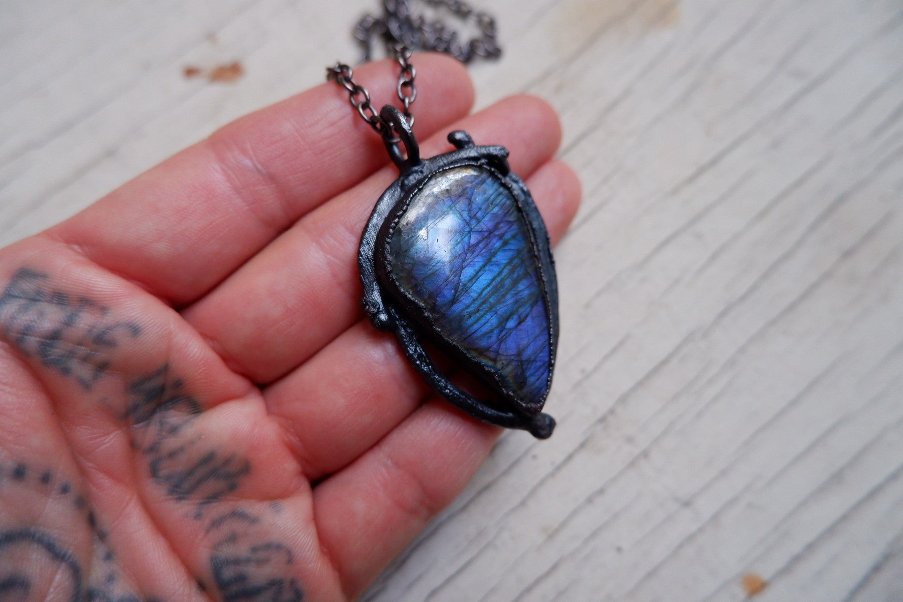 Purple Labradorite Pendant