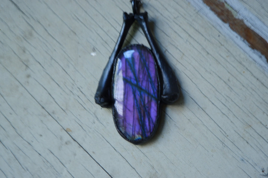 Purple Labradorite Pendant