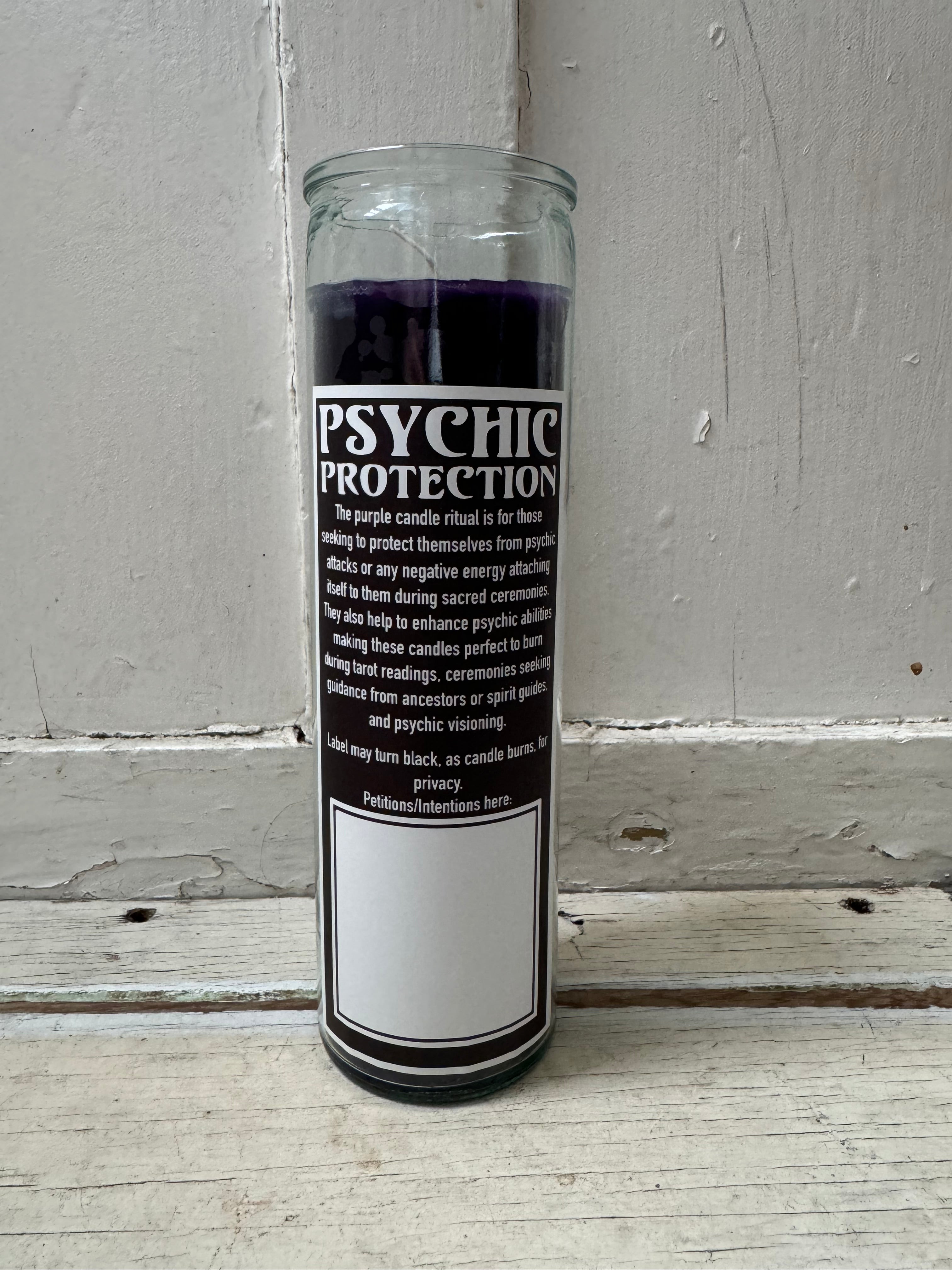 Psychic protection Candle