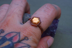 Sunstone Ring -Size 8 1/4