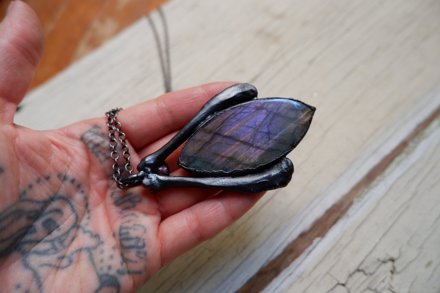 Purple Labradorite Pendant