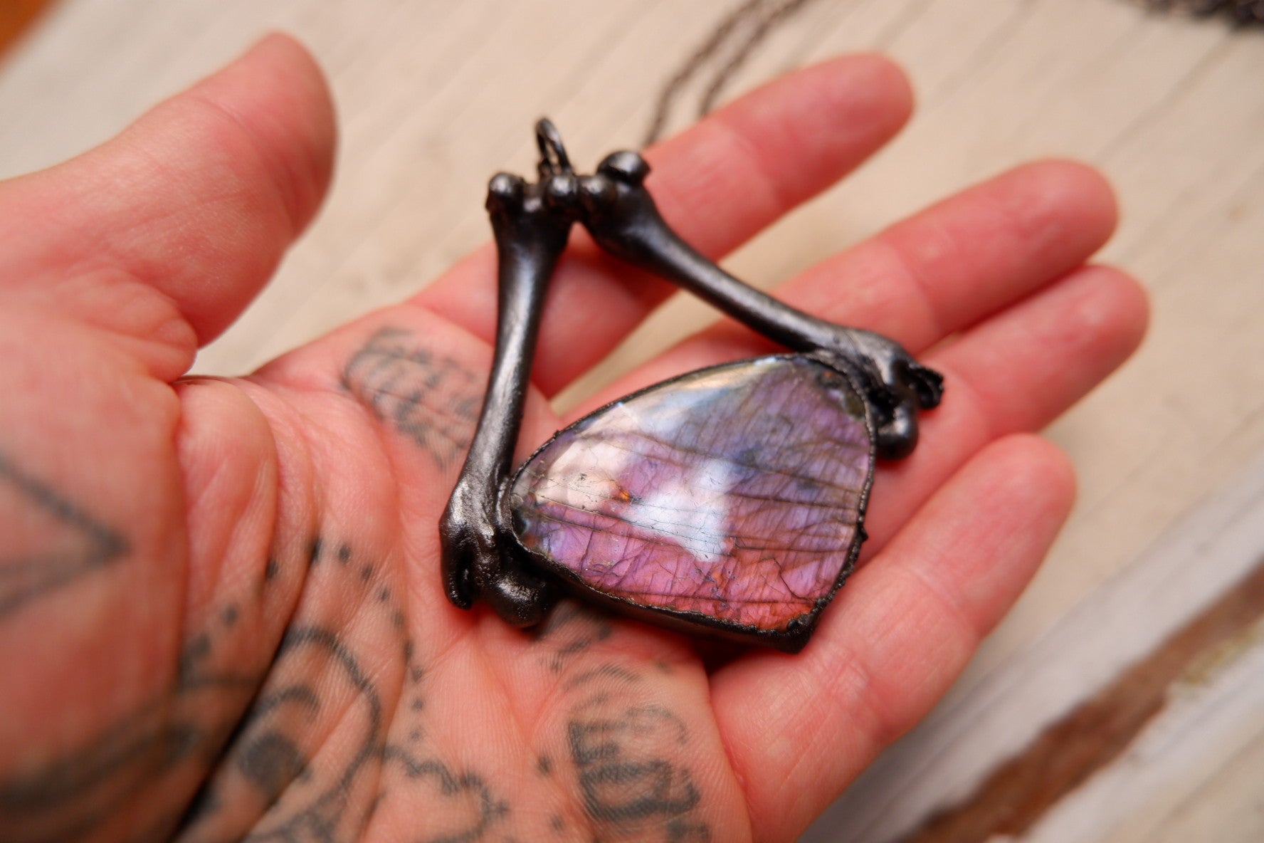 Purple Labradorite Pendant