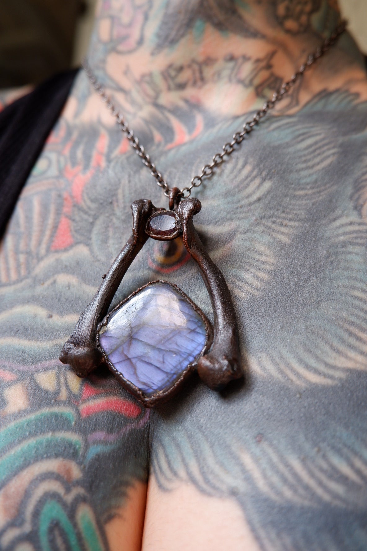 Purple Labradorite Pendant