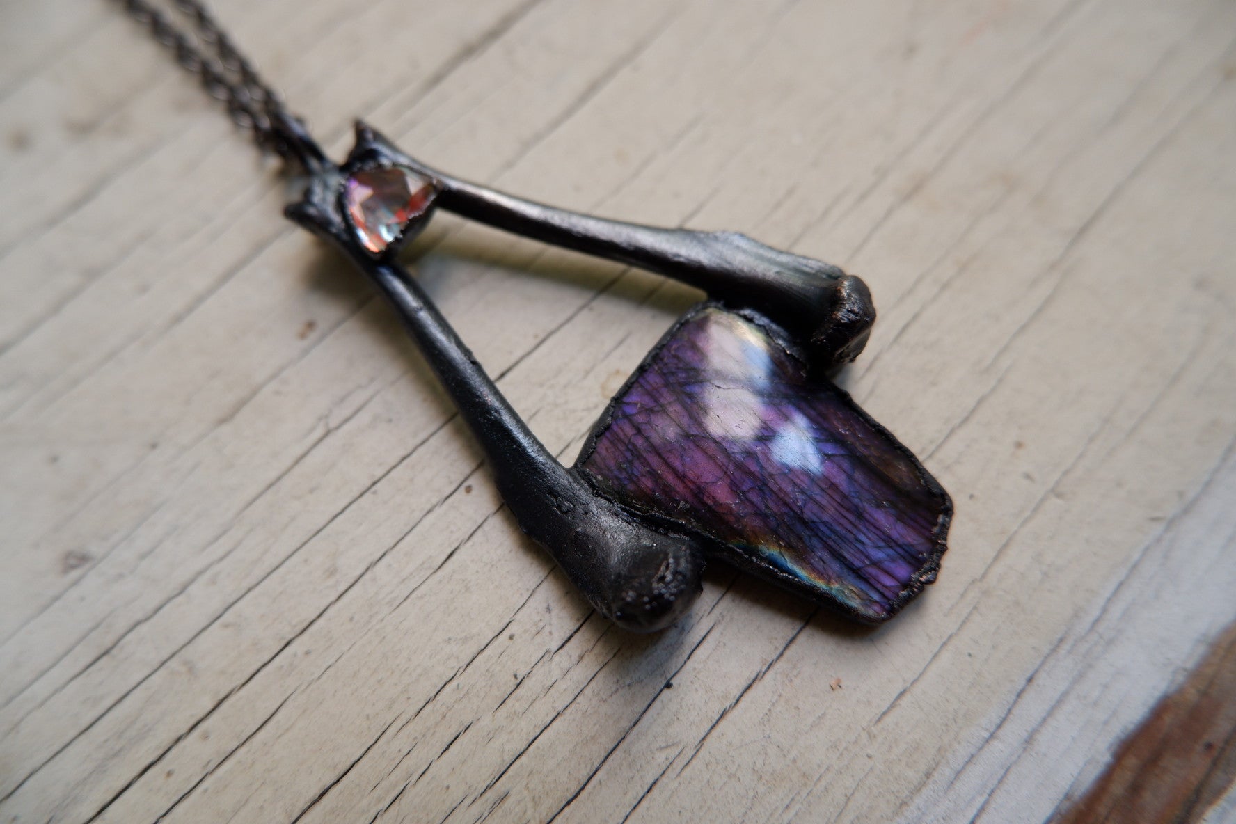 Purple Labradorite Pendant