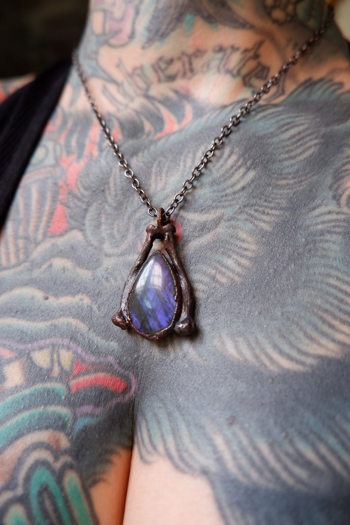 Purple Labradorite Pendant