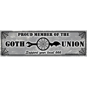 GOTH UNION / LOCAL 666 BUMPER STICKER