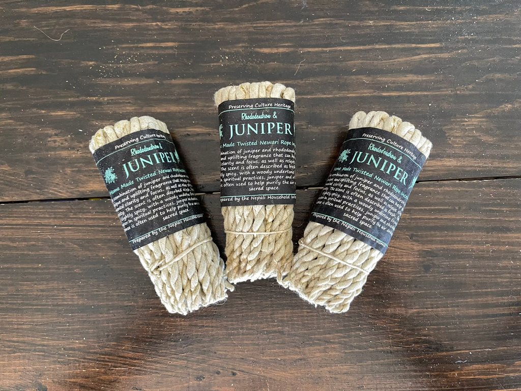 RopeI-04 -  Rope Incense - Rhododendron and Juniper