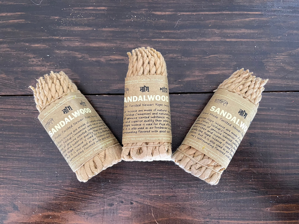 Pure Herbs Sandalwood & Spice Rope Incense