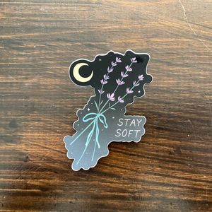 Stay Soft Moon Sticker