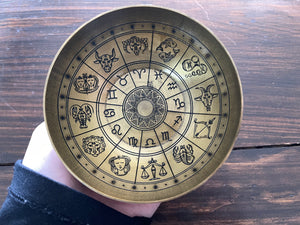 Zodiac Offering Bowl Brass