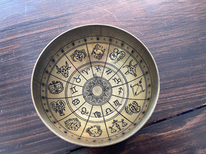 Zodiac Offering Bowl Brass