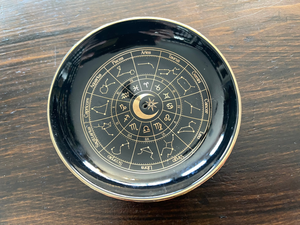 Black Astrology Wheel Trinket Dish