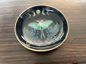 Luna Moth Ceramic Incense Holder Plate