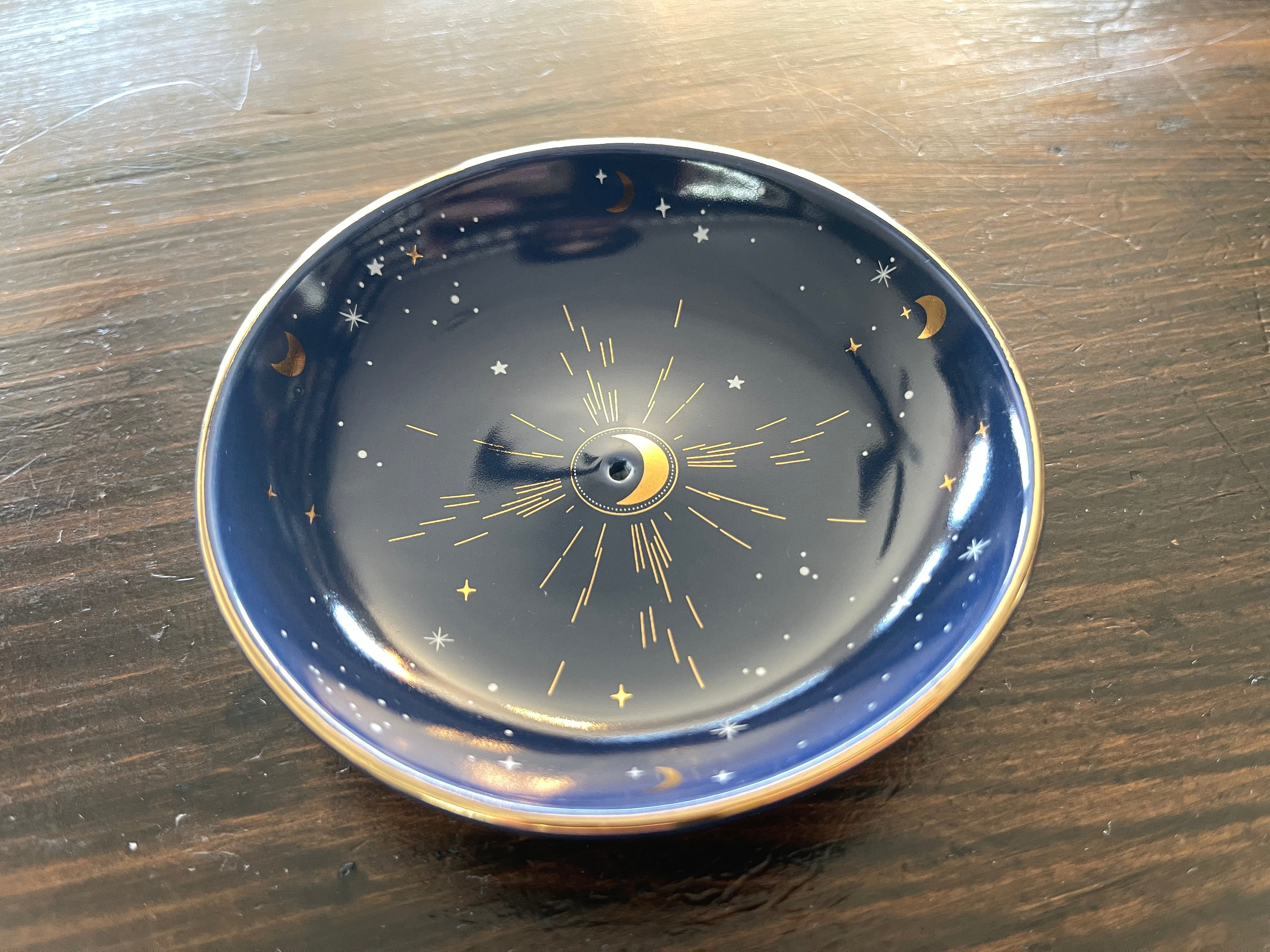 Starry Sky Celestial Incense Holder Plate