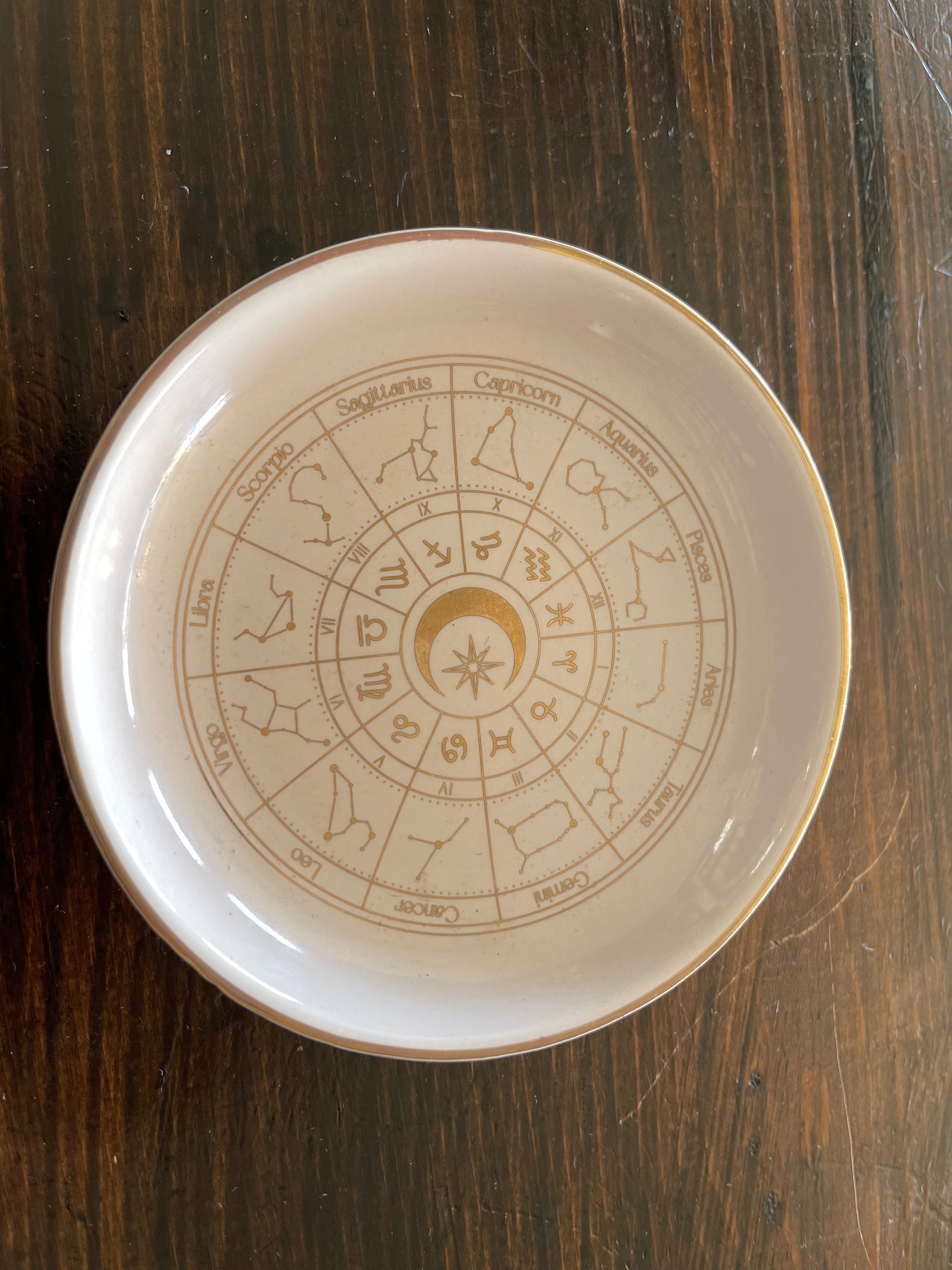 Off White Astrology Wheel Trinket Dish